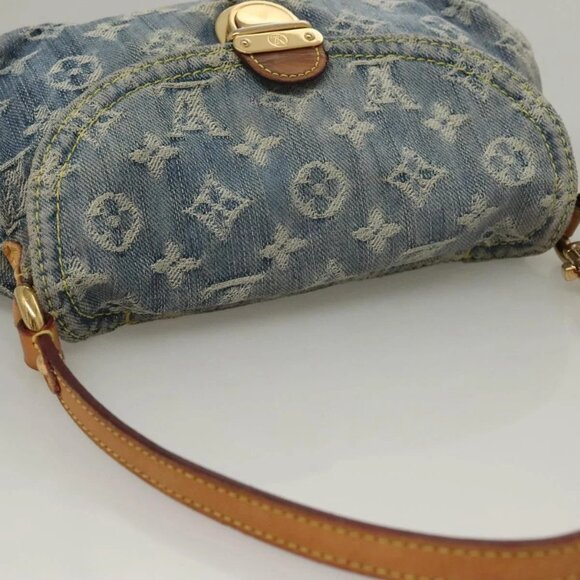 LOUIS VUITTON Monogram Denim Mini Preity Shoulder Bag Blue M95050 Auth 133187 - Picture 5 of 16
